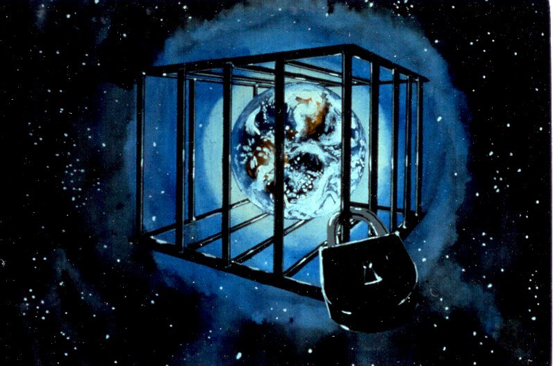 earth in a cage