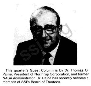 Space Studies Institute 1981 Q4 Newsletter guest image