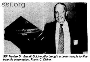 Space Srtudies Institute Newsletter 1983 Q3 image 6 Brandt Goldsworthy