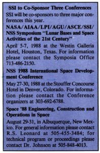 Space Studies Institute Newsletter 1988 MarApr image 7