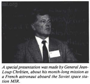 Space Studies Insitute Newsletter 1989 JulyAugust image 11 Jeanb-Loup Chretien