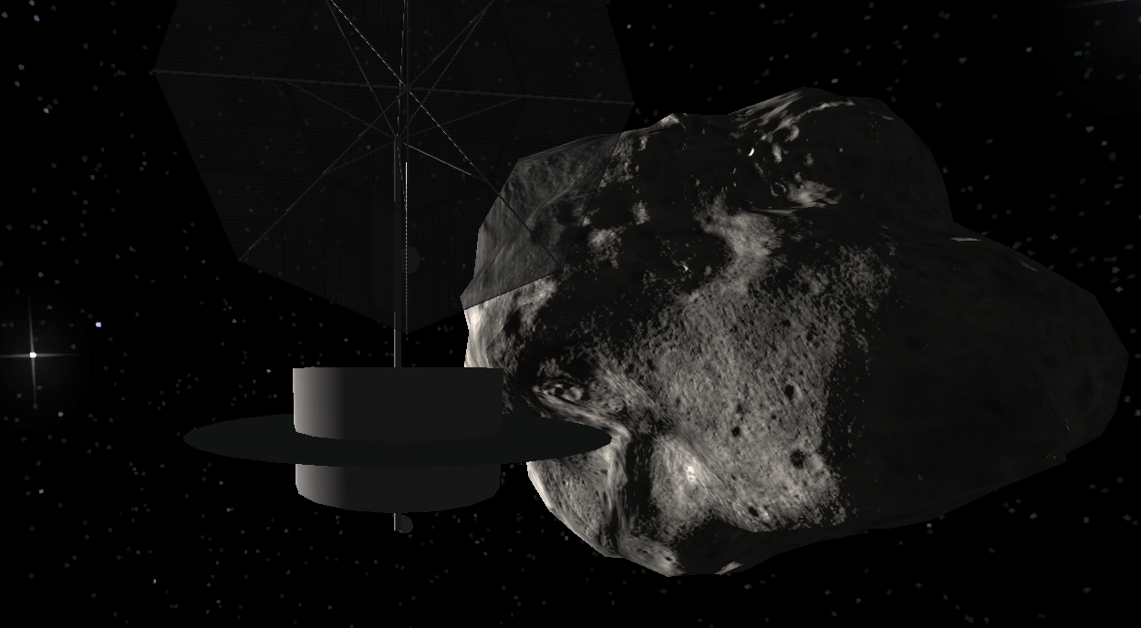 High Frontier Simulation Asteroid location