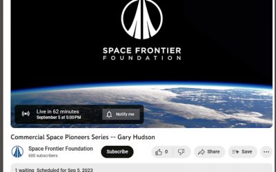 SSI President Gary C Hudson: The SFF Commercial Space Pioneers Video Interview